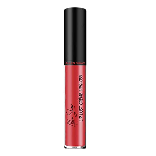 Lipgloss-Mattstift,Non-Stick Velvety Matte Liquid Lipstick Make-up-Set - Lip Stick Stain Packs Matte für Frauen mit dunkler Haut, Red Mat Original 24 H Teksome von Teksome