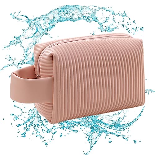 Make-up-Organizer-Tasche – Kulturbeutel – wasserdichter Reise-Organizer, tragbarer Make-up-Tasche für Shampoo, Frauen, Toilettenartikel, Geschenke, Mädchen, Geburtstag Teksome, rose, S von Teksome