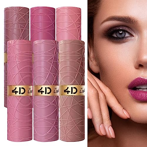 Matter Lippenstift, langlebig,Lippenstift-Make-up-Set - 6 Farben Langlebige, nicht verblassende, wasserfeste Lippenstifte für Frauen als Geschenk, Mädchen Teksome von Teksome