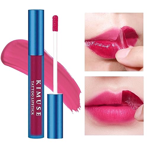 Peel Off Lip Stain Gloss | Lippenfleck abreißen,Peel Off Masque Lippentönungen, Lip Stain Gloss, wasserfest, antihaftbeschichtet, langlebig, abziehbar und schön aussehend für Mädchen Teksome von Teksome