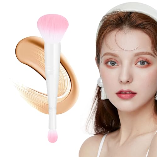 Pinsel für Make-up, Rouge, Blending Pinsel mit doppeltem Kopf | Beauty-Tools-Pinsel für Frauen und Mädchen, für Puder, Flüssigkeit, Concealer, Creme, Rouge, Concealer, Foundation Teksome von Teksome