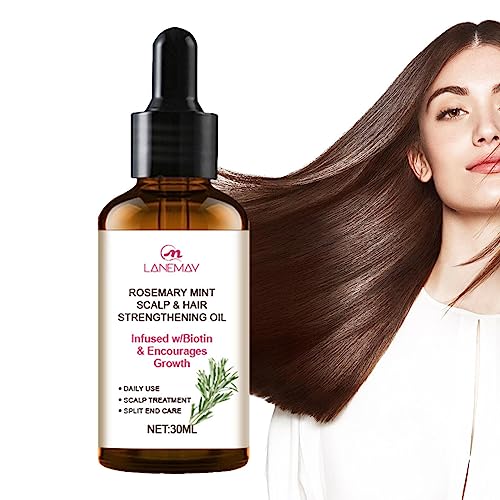 Reines Rosmarinöl für das Haarwachstum | Haarpflegeöl für Frauen für Haarwachstum - Rosmarin-Haaröl, pflanzliches Bio-Rosmarinöl 30 ml, natürlich gegen Haarausfall, nährt die Kopfhaut, Teksome von Teksome