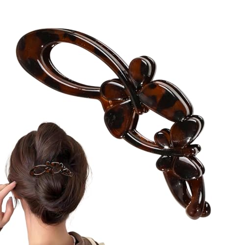 Teksome Bananenform Haarklammern,Flache Haarklammern Für Damen | Griffige Frisurenaccessoires Für Alle Haarlängen Und -typen von Teksome