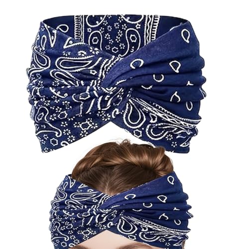 Teksome Boho Haarbänder - Atmungsaktives Sport Haarband | Atmungsaktives Blumenmuster Kopfband Für Freizeitmode Radfahren Fitness Yoga von Teksome