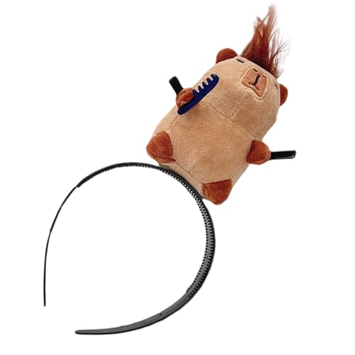 Teksome Capybara Hautpflege Stirnband,Tier Stirnband | Tier-Hautpflege-Stirnband - Damen-Spa-Make-up-Stirnband zum Waschen des Gesichts, Plüsch-Haarband, Haar-Accessoires von Teksome