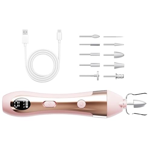 Teksome Elektrische Nagelfeile - Kabelloses Nagelpflegegerät Für Frauen | Wiederaufladbare Maniküre Ausrüstung Für Familie Profis Anfänger Salon Zuhause von Teksome