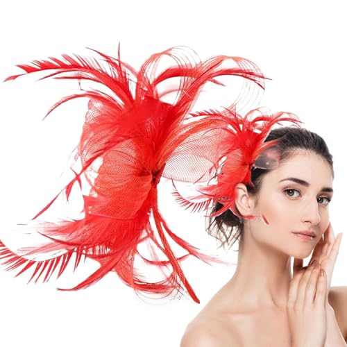 Teksome Fascinator Für Damen - Kopfschmuck Fascinators,Kleine Hüte Netzhauben Haarschmuck Täglich Damen Feste Kostümpartys Gesellschaftliche Anlässe Hochzeiten von Teksome