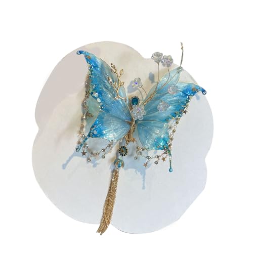 Teksome Haarspangen - Bewegliche Haaraccessoires | Rose Seiden Schleifenquaste Kopfschmuck Für Brautjungfer Hochzeitsfest Festival Kosspiel von Teksome