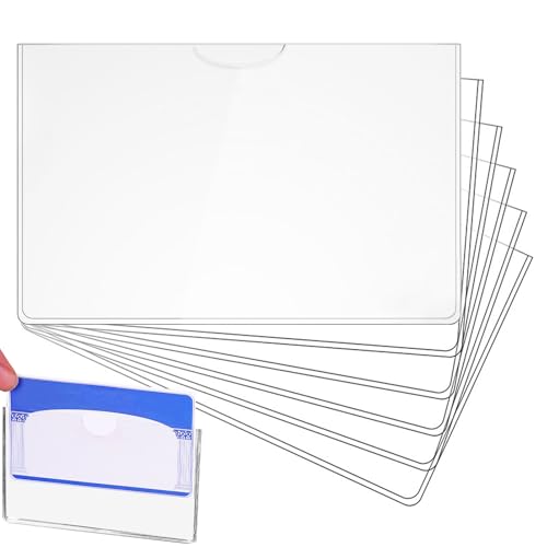 Teksome Handelskartenhülle, Ärmel für Handelskarten - 10x Social Security Cards PVC Protector Särmes - Multifunktionale klare Schutzschutzabdeckungen für Frauen Männer Teenager von Teksome