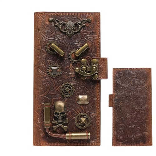 Teksome Kreditkartenetui | Rindsleder Kleingeldbörse | Tragbarer Kleingeld-Münzhalter | Vintage Clutch Geldbörse für Damen, Einzelnes Attribut, Refer to description, Uni von Teksome