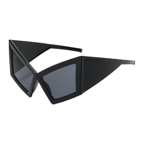 Teksome Lustige Sonnenbrille, lustige Kätzchenaugenbrille, Damen-Sonnenbrille, übergroß, UV-Schutz, Brillen-Zubehör für Tänzer, Erwachsene, Reisen von Teksome