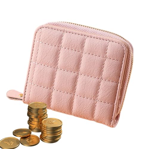 Teksome Reißverschluss-Münzbeutel - Ausweishülle mit großer Öffnung und Reißverschluss | Tragbare Kleingeldtasche mit Reißverschluss für Dating, Treffen, Arbeit, Reisen von Teksome