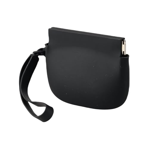 Teksome Silikon-Geldbörse, Silikon-Geldbörsen-Schlüsselanhänger | Kleines Taschenetui für kabelgebundene Ohrhörer - 10 x 8 cm kleine Taschenbox, multifunktionale Kopfhörer-Schmuck-Aufbewahrungstasche von Teksome