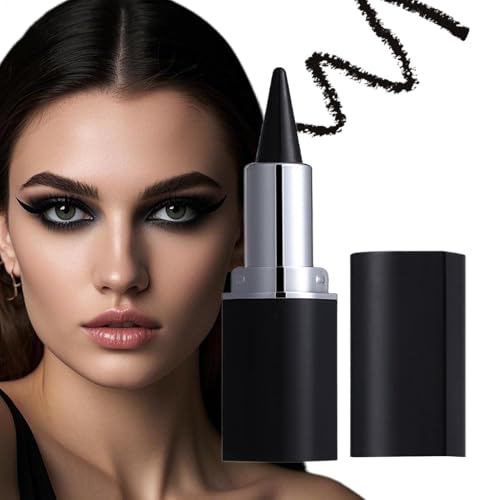 Teksome Smokey Eye Bleistift, schwarzer Gel Eye Liner Stick | Smokey Eye Liner Gel Lidschattenstock | Mutschützer natürlicher Goth Halloween Make-up für en, Mädchen, sie, von Teksome