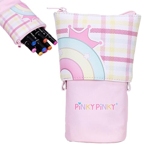 Teksome Stifthalterbeutel, erweiterbarer Stiftbeutel - Mehrzweck-Federmäppchen, Schreibwaren-Federmäppchen,Großes Fassungsvermögen, Reißverschluss-Bleistifttasche, Stift-Organizer-Etui für Bleistifte, von Teksome