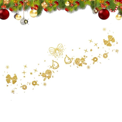 Teksome Temporäre Weihnachts-Gesichtsaufkleber, temporäre Gesichtsaufkleber | Weihnachtsaufkleber Gesichtsaufkleber,Gesichts-Make-up-wasserdichte Aufkleber, Augen-Make-up-Aufkleber, temporärer von Teksome