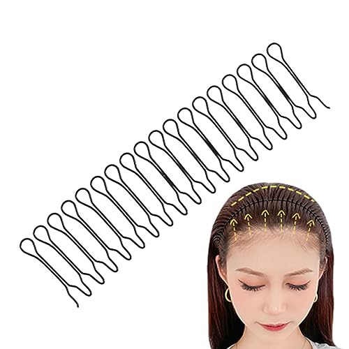 Teksome U-förmiger Haarkamm für Haarveredelung, dehnbarer, unsichtbarer Haarfixierer, Haar-Hochsteckfrisur-Werkzeug, dekorativer Mini-Pony-Halter für Frauen und Mädchen, Frisur, Haarkämme für Damen von Teksome