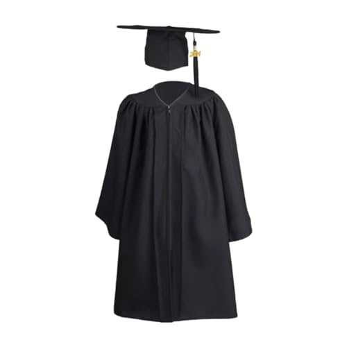 Teksome Vorschule Graduation Cap und Kleid | Unisex Matte Kindergarten Abschlusskleid - Kinder 2024 Vorschulabschlusskleid Set von Teksome