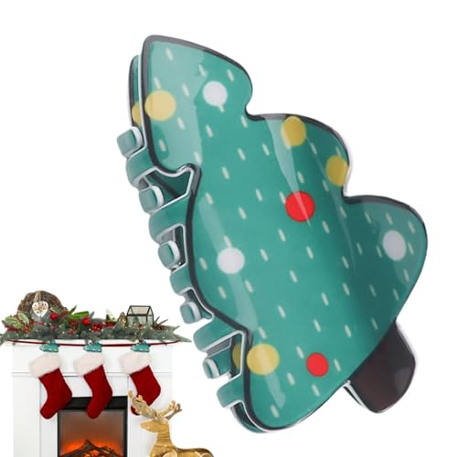Teksome Weihnachts-Haarspangen für Frauen, Weihnachtsbaum-Haarspange,Weihnachts-Haarschmuck | Rutschfeste, exquisite Weihnachtsbäume, Winter-Haarklammern für die Weihnachtsfeier von Teksome