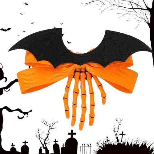 Totenkopf Haarspangen Haarnadel - Skelett-Handkrallen, Totenkopf-Knochenklammern - Halloween-Gothic-Haarschmuck für Mädchen, Frauen, Kinder, Geburtstagsgeschenk Teksome von Teksome