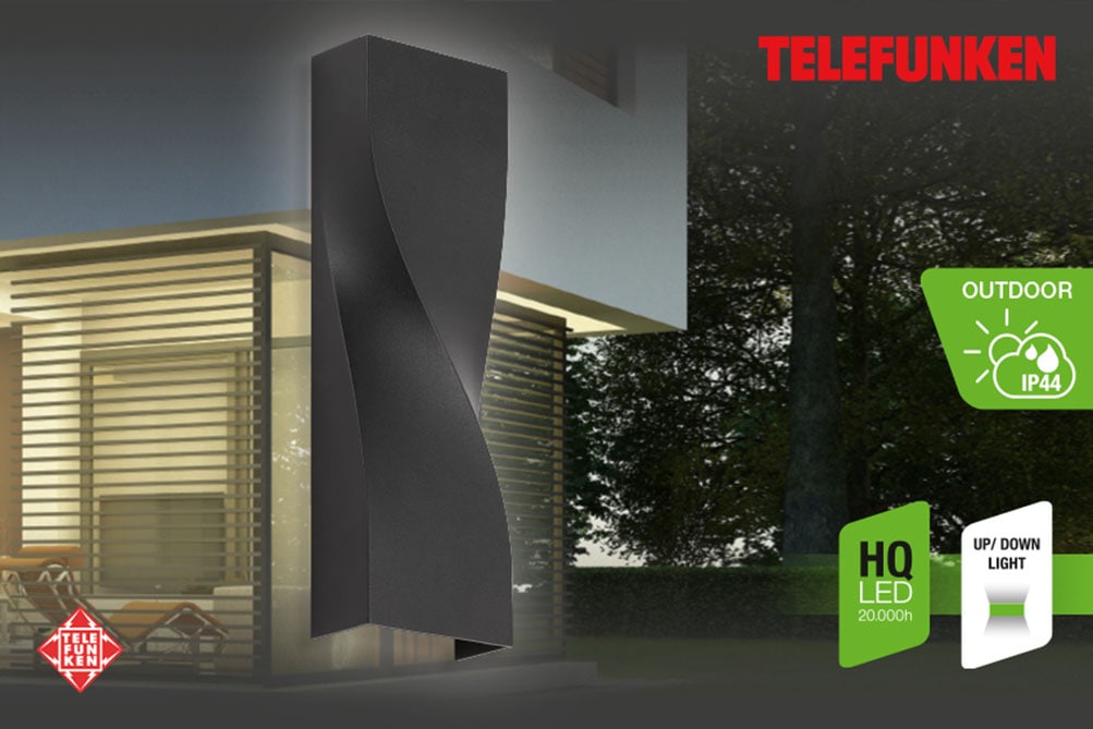 Telefunken LED Außen-Wandleuchte "BRÜGGE" von Telefunken