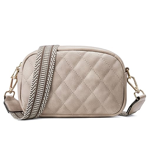 Telena Damen Crossbody Bag mit verstellbarem Farbigem Riemen, Damen Umhängetasche aus PU Leder, Schultertasche für Frauen von Telena