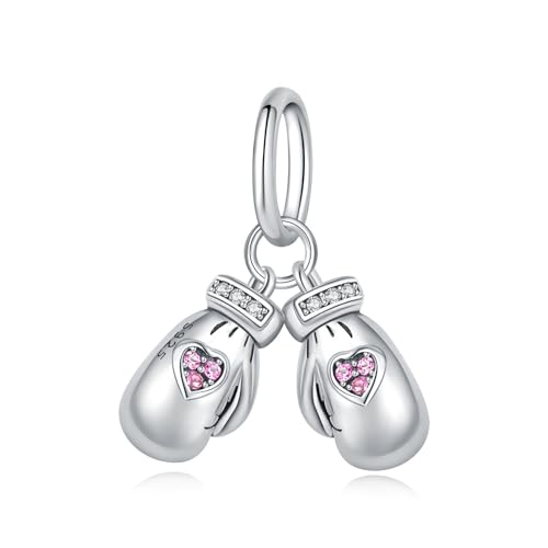 Boxhandschuh Charm, 925 Sterling Silber Charm Armband Zubehör, Kompatibel mit Pandora Armband Halskette, Geschenk für Frauen Boxhandschuh Charm, 925 Sterling Silber Charm Armband Zubehör, Kompatibel mit Pandora Armband Halskette, Geschenk für Frauen von Teleye