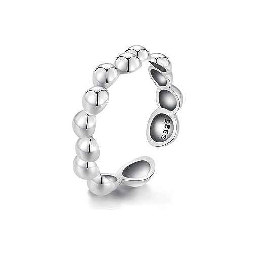 Bubble Ring 925 Sterling Silber Ring für Damen, SCR962-E von Teleye