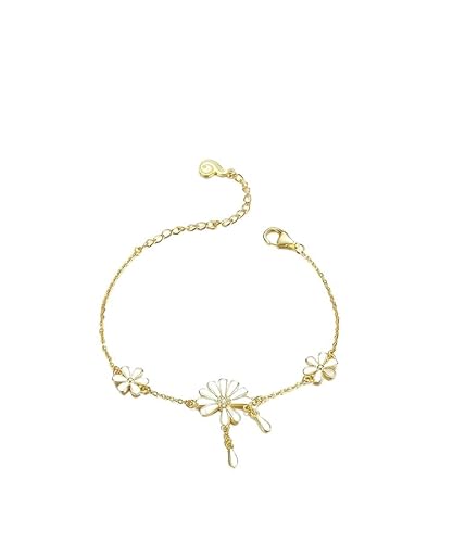 Daisy Bloom Armband, 925 Sterling Silber Armband für Frauen von Teleye