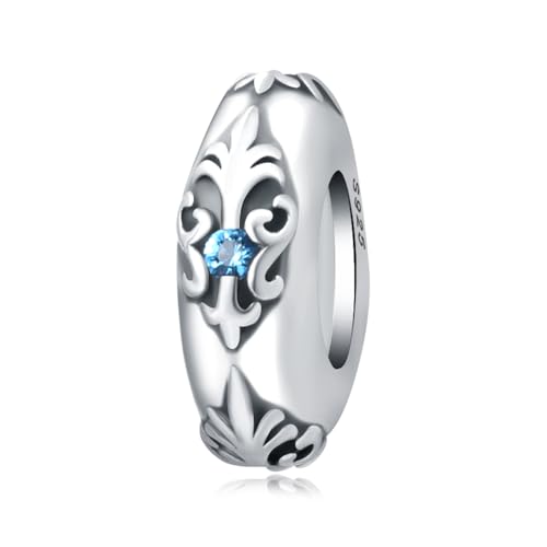 Dekorative Textur Perlen Charme, 925 Sterling Silber Charme Armband Zubehör, kompatibel mit Pandora Armband Halskette, Geschenk für Frauen Dekorative Textur Perlen Charme, 925 Sterling Silber Charme Armband Zubehör, kompatibel mit Pandora Armband Halskette, Geschenk für Frauen von Teleye