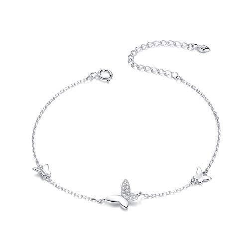 Fluttering Butterflies Armband, 925 Sterling Silber Armband für Frauen von Teleye