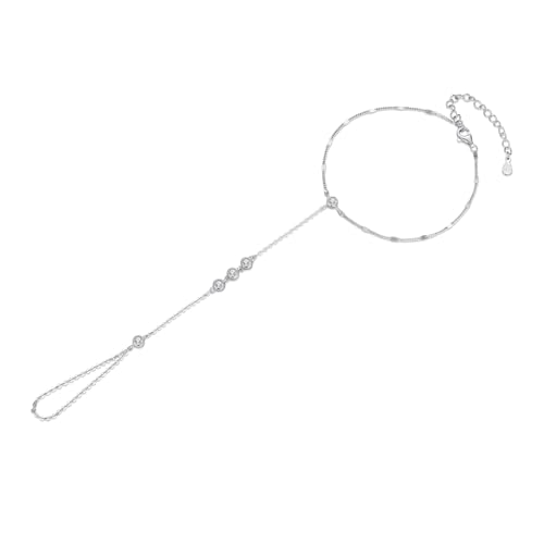 Fransen Kettenarmband, 925 Sterling Silber Armband für Frauen von Teleye