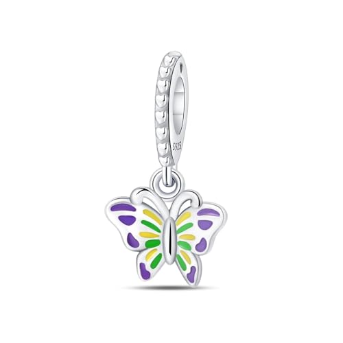 Glow - in - the - dark Butterfly Charm, 925 Sterling Silber Charm Armband Zubehör, Kompatibel mit Pandora Armband Halskette, Geschenk für Frauen Glow - in - the - dark Butterfly Charm, 925 Sterling Silber Charm Armband Zubehör, Kompatibel mit Pandora Armband Halskette, Geschenk für Frauen von Teleye