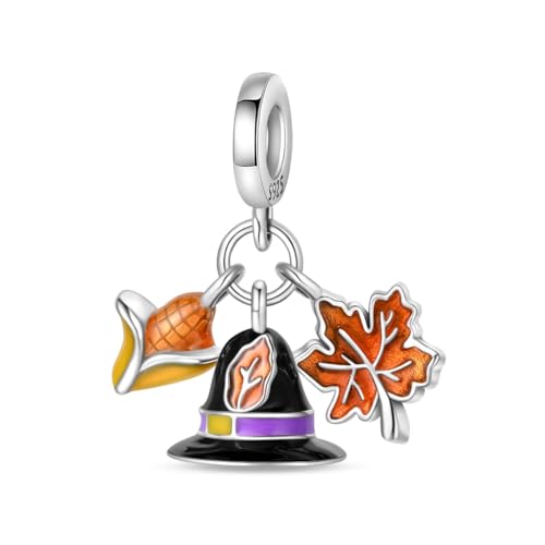 Harvest Season Three - Piece Set Anhänger Charm, Perlenarmband Charm, Fit für 3mm-4,5mm Armbänder von Teleye