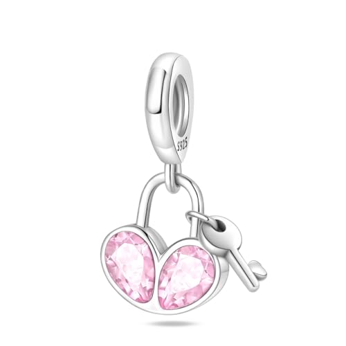 Herz gehört zu jemandem Anhänger Charme, 925 Sterling Silber Charme Armband Zubehör, kompatibel mit Pandora Armband Halskette von Teleye