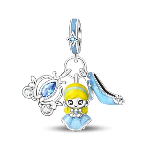 Kürbis Kutsche Prinzessin Charme, Charme für Armband, kompatibel mit Pandora Armband Halskette Kürbis Kutsche Prinzessin Charme, Charme für Armband, kompatibel mit Pandora Armband Halskette von Teleye