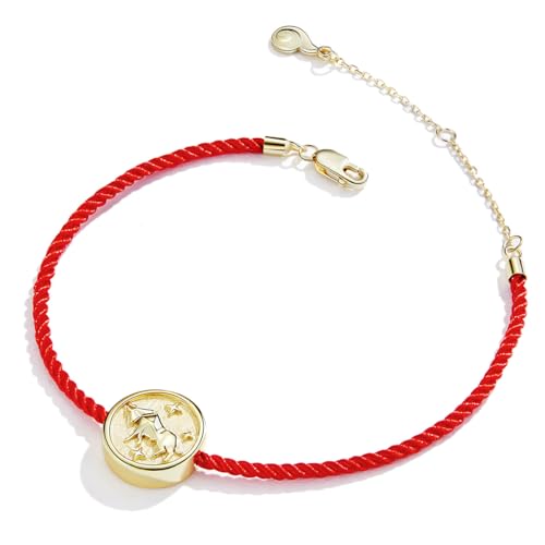 Lucky Ox Charm Armband, 925 Sterling Silber Armband für Frauen von Teleye