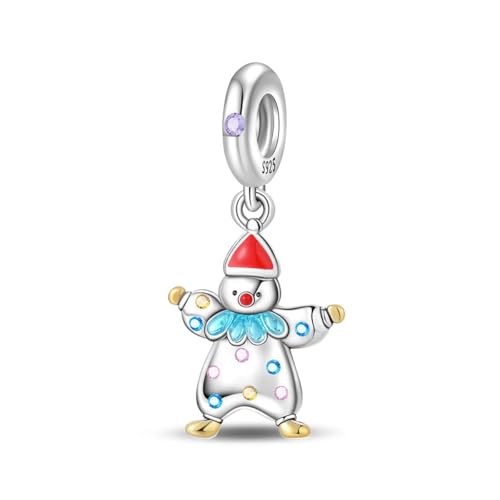 Lustiger Clown-Charme, Charme für Armband, Kompatibel mit Pandora-Armband-Halskette von Teleye