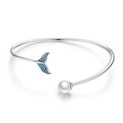 Meerjungfrau Träne Armband, 925 Sterling Silber Armband für Frauen von Teleye
