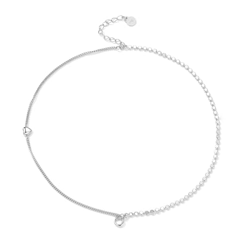 Minimalistisches Double-Layer-Armband, 925 Sterling Silber Armband für Frauen von Teleye