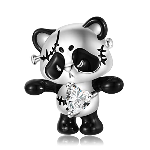 Panda-Puppen-Charm aus 925er-Sterlingsilber, passend für Pandora-Armband-Halskette, PC1620 von Teleye