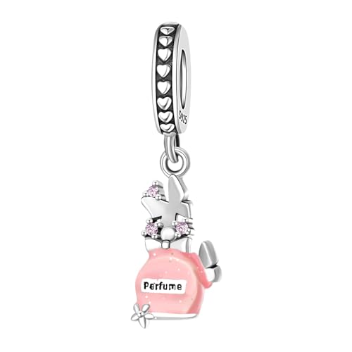Parfüm Schmetterling Anhänger Charm, 925 Sterling Silber Charm Armband Zubehör, kompatibel mit Pandora Armband Halskette Parfüm Schmetterling Anhänger Charm, 925 Sterling Silber Charm Armband Zubehör, kompatibel mit Pandora Armband Halskette von Teleye