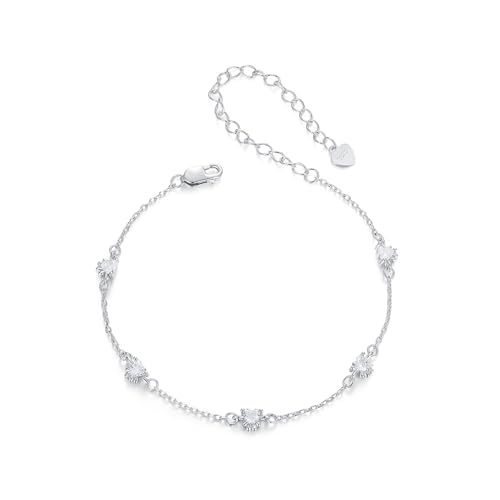 Paw Print Armband, 925 Sterling Silber Armband für Frauen von Teleye