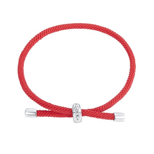 Rotes Basic-Armband, 925 Sterling Silber Armband für Frauen von Teleye