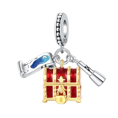 Schatzsuche Charme, Charme für Armband, Kompatibel mit Pandora Armband Halskette Schatzsuche Charme, Charme für Armband, Kompatibel mit Pandora Armband Halskette von Teleye