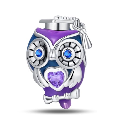 Teleye Bunte Eule String Bead Charm, Perlenarmband Charm, Fit für 3mm-4,5mm Armbänder Teleye Bunte Eule String Bead Charm, Perlenarmband Charm, Fit für 3mm-4,5mm Armbänder von Teleye