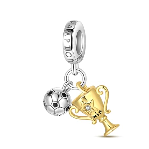 Teleye Champion Anhänger Charm, Perlenarmband Charm, Fit für 3mm-4,5mm Armbänder von Teleye