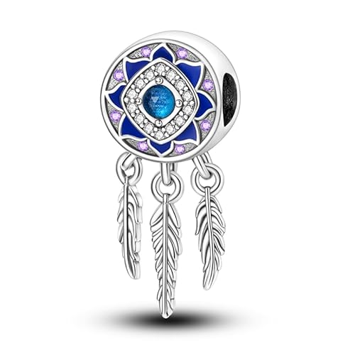 Teleye Dreamy String Bead Charm, Perlenarmband Charm, Fit für 3mm-4,5mm Armbänder von Teleye
