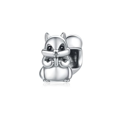 Teleye Eichhörnchen String Bead Charm, Perlenarmband Charm, Fit für 3mm-4,5mm Armbänder Teleye Eichhörnchen String Bead Charm, Perlenarmband Charm, Fit für 3mm-4,5mm Armbänder von Teleye