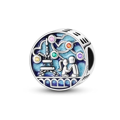Teleye Eiffelturm Paar String Bead Charm, Perlenarmband Charm, Fit für 3mm-4,5mm Armbänder Teleye Eiffelturm Paar String Bead Charm, Perlenarmband Charm, Fit für 3mm-4,5mm Armbänder von Teleye
